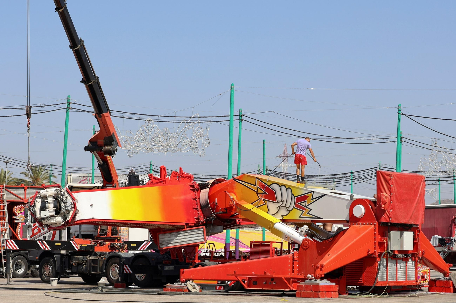 El Real de la Feria sigue preparándose para la semana grande de la ciudad