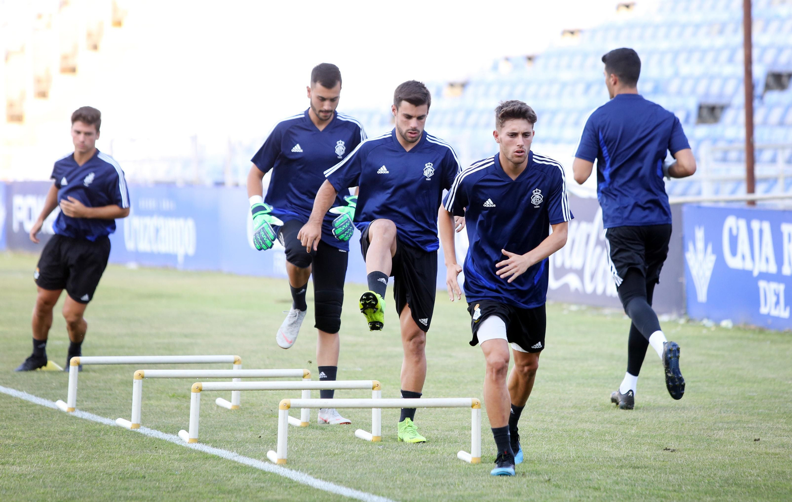 Primer entrenamiento del Recre en imágenes