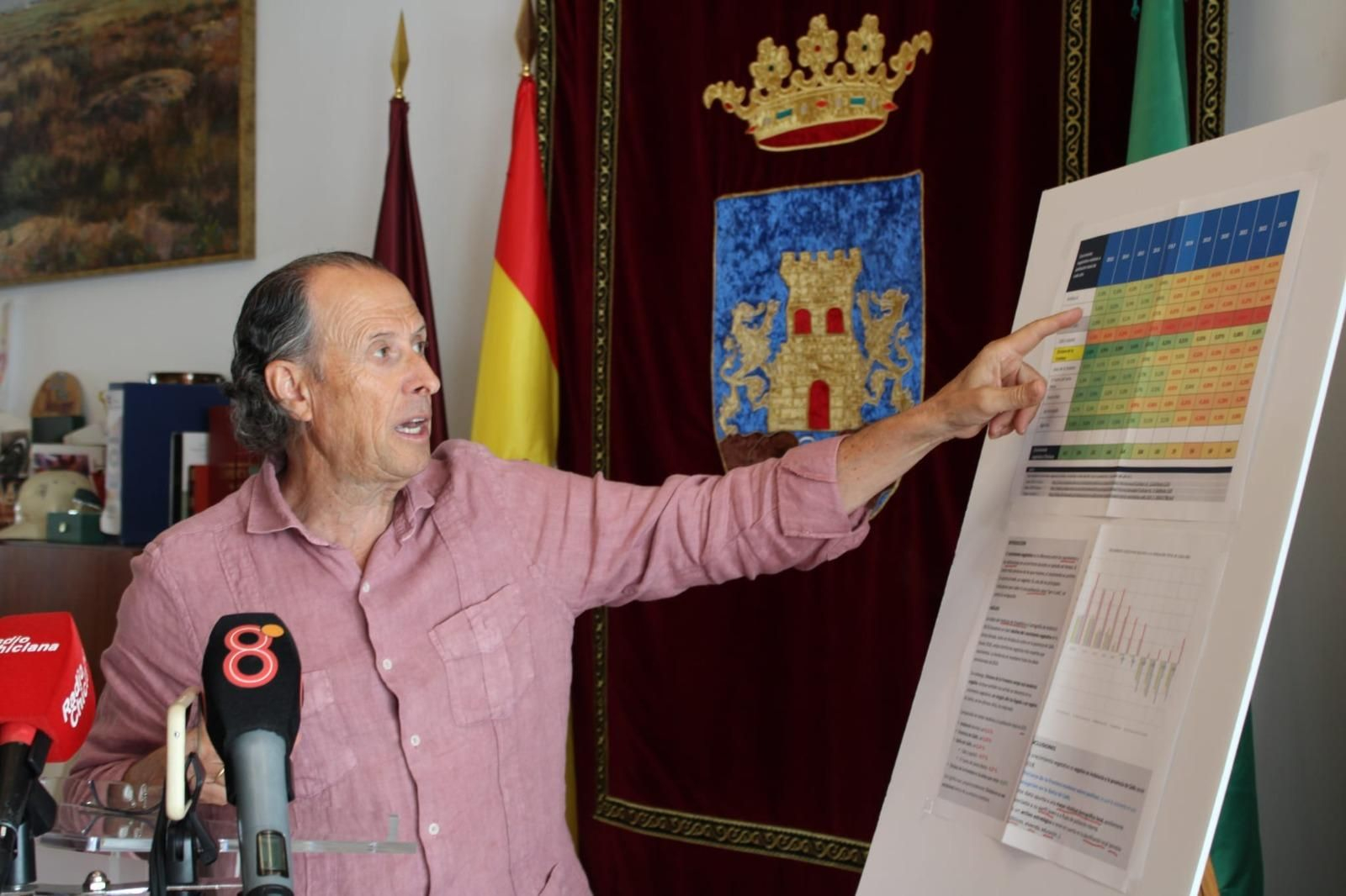 José María Román, durante la rueda de prensa.