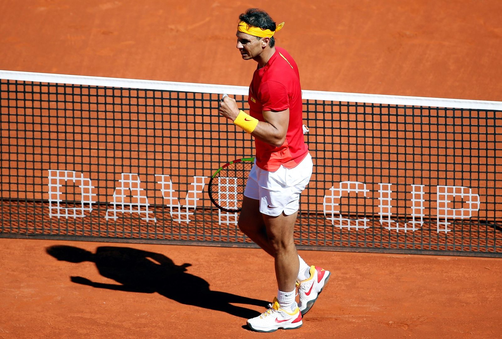 Rafa Nadal, durante el partido.