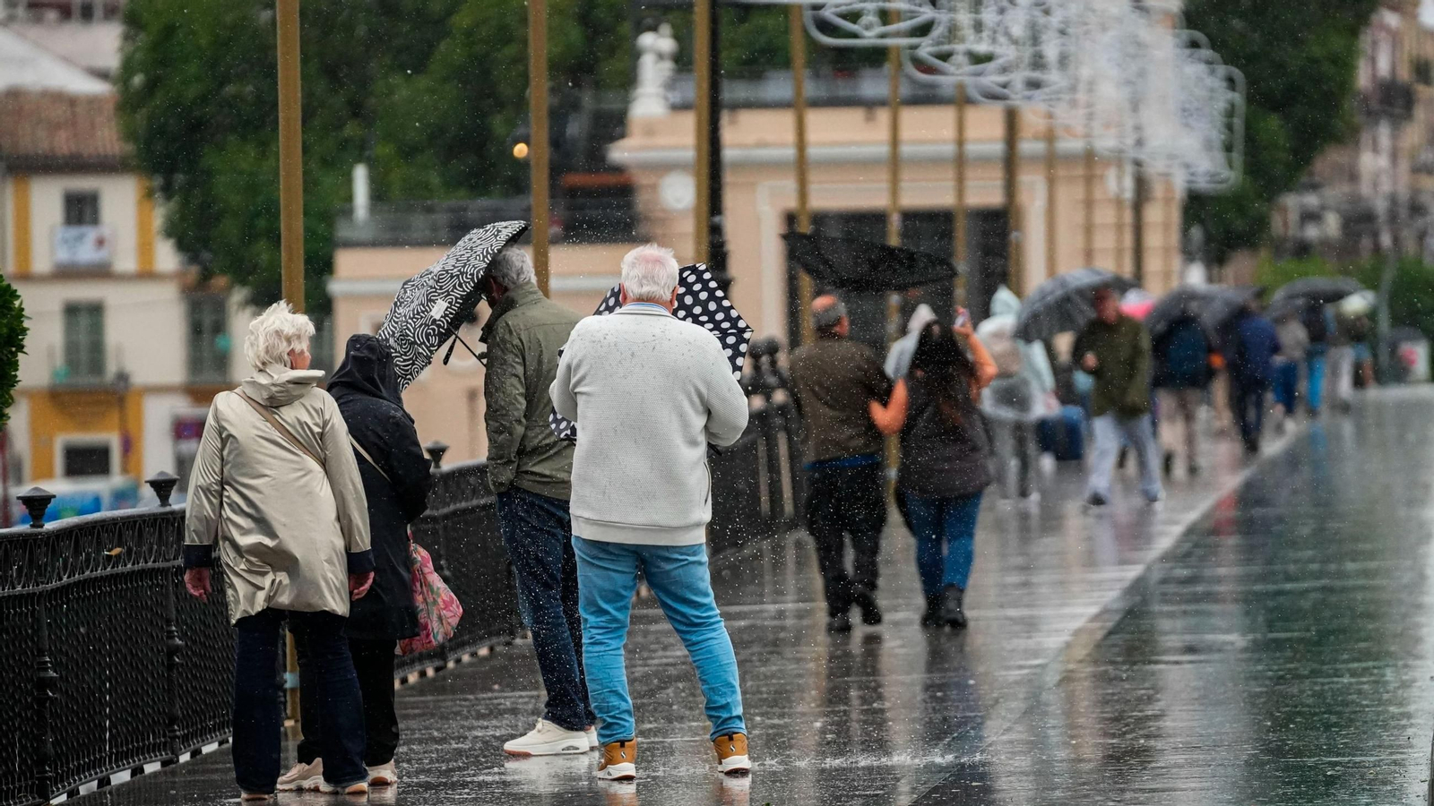 Un día de lluvia en Sevilla
