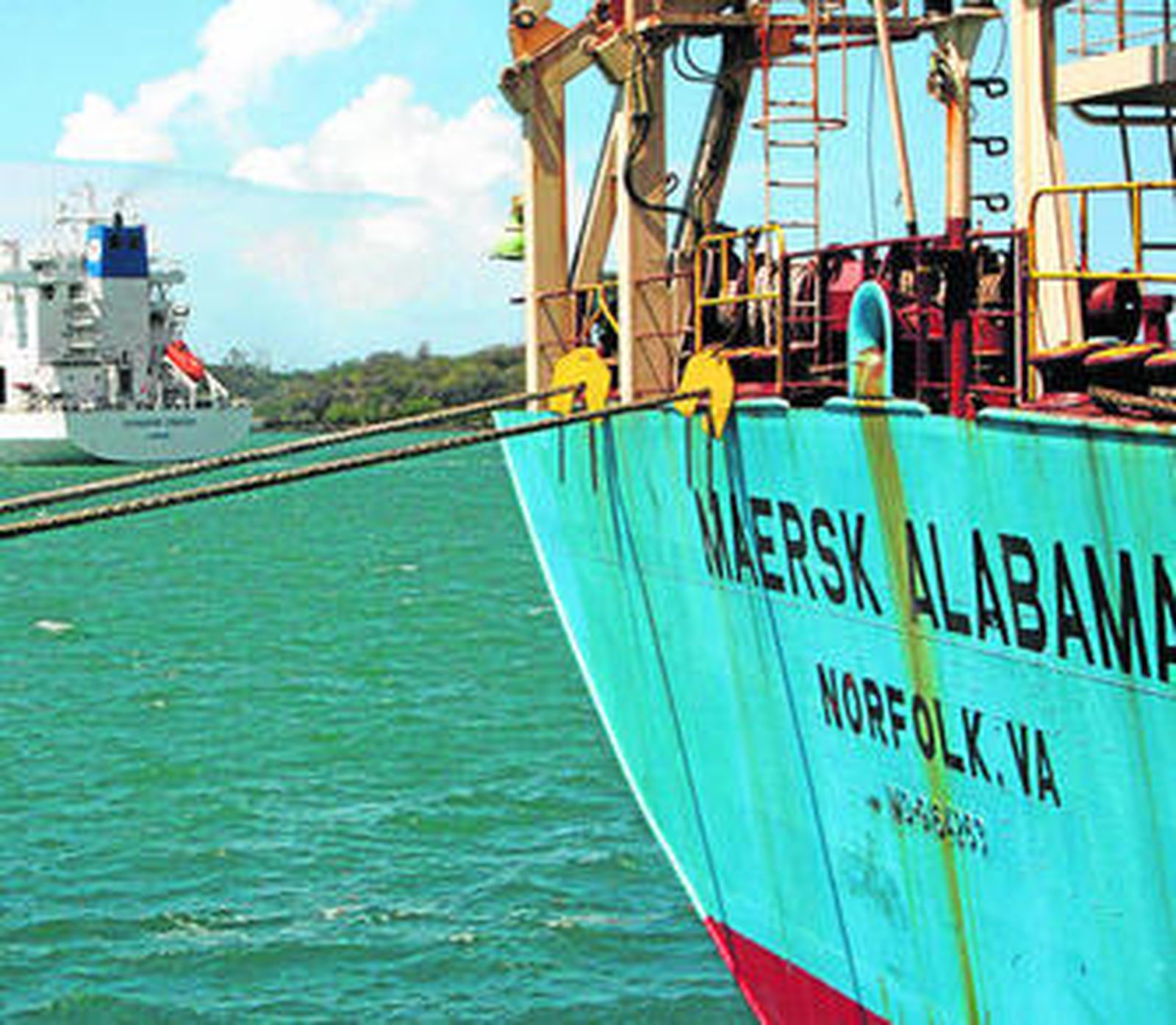 Imagen del buque original secuestrado 'Maersk Alabama', que inspiró la película.