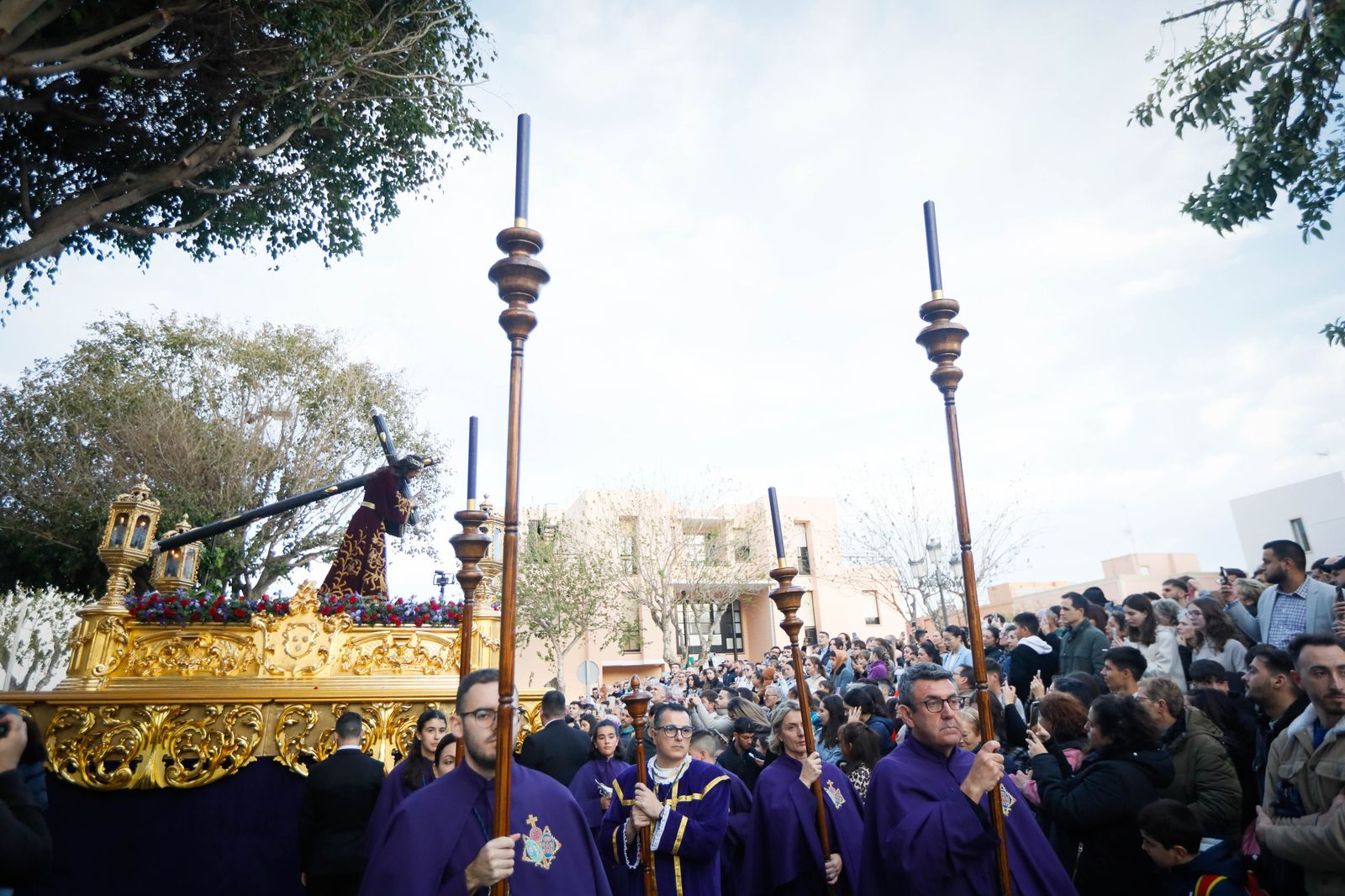 La procesión del Encuentro, en imágenes