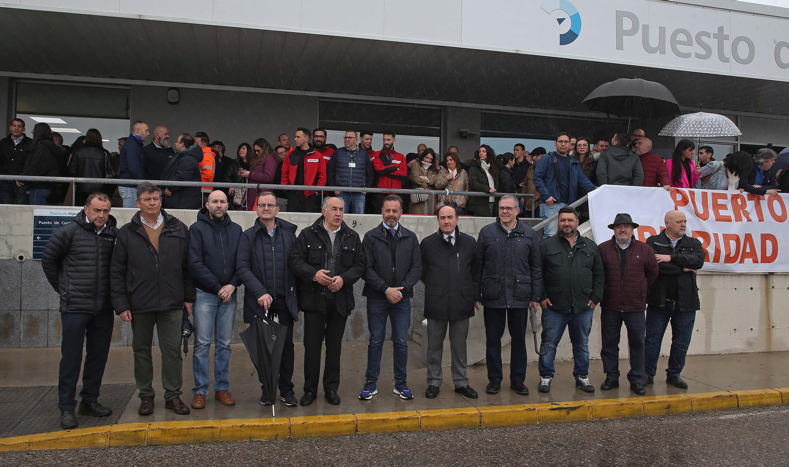 Fotos de la concentración en el PIF del puerto de Algeciras