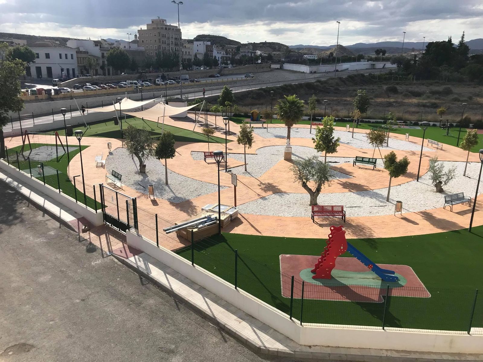 Vista panorámica de esta zona de ocio albojense.