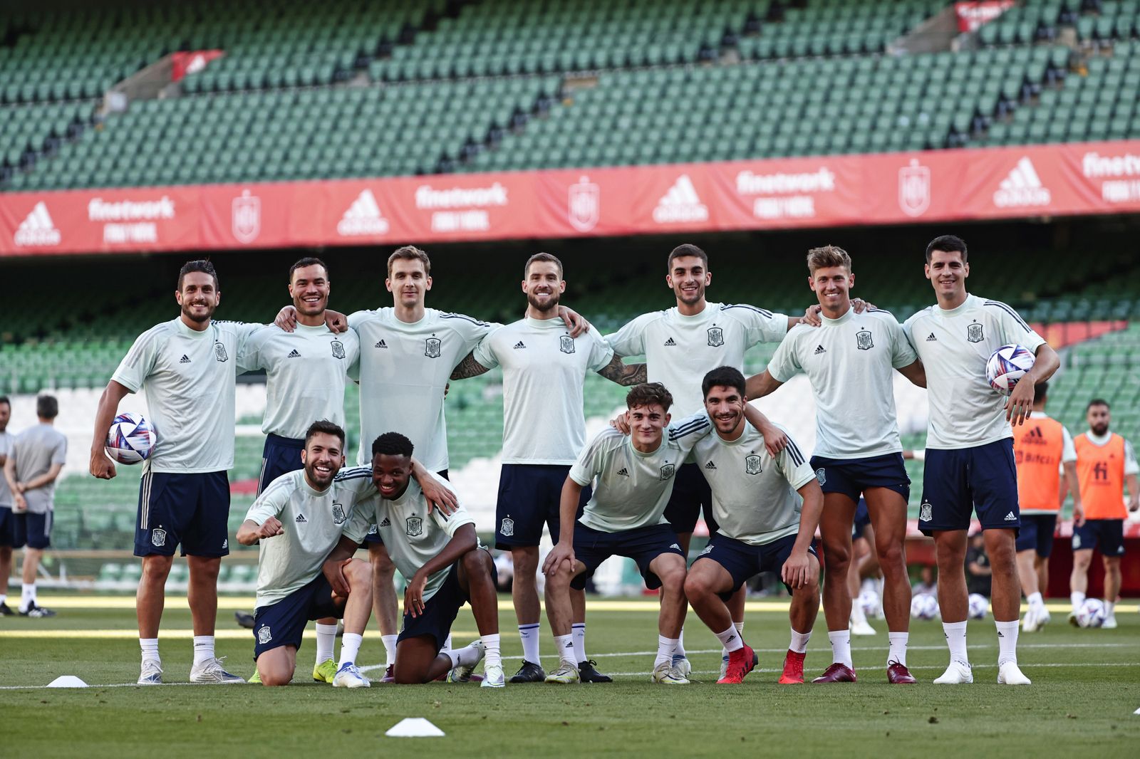 Uno de los equipos de la selección que se formó en el Benito Villamarín.