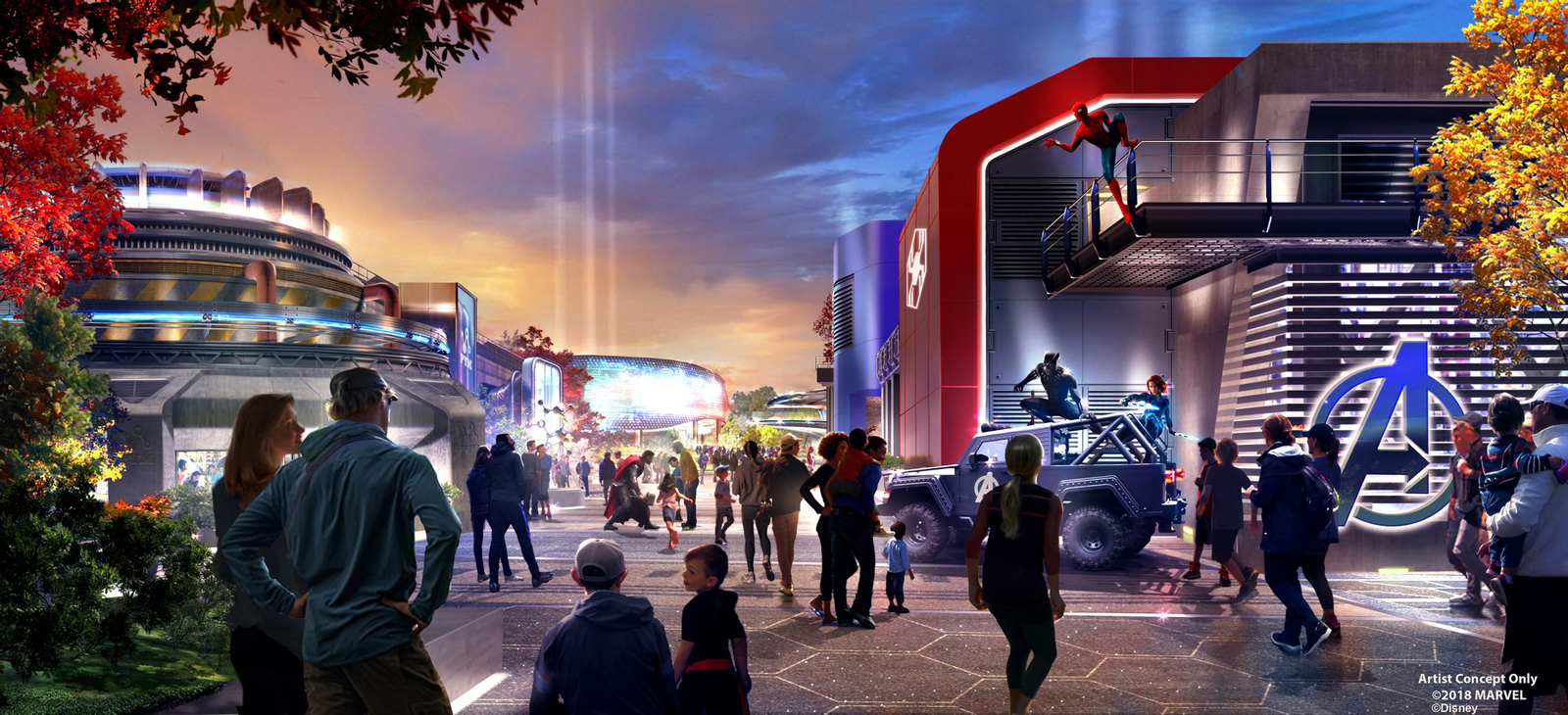 Aspecto virtual de la nueva zona de Walt Disney Studios en París