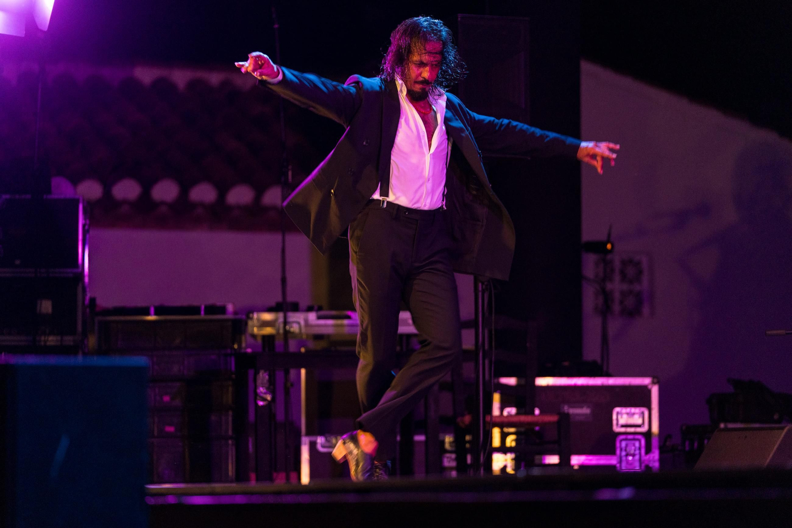 Farrquito en un momento de su actuación en El Majuelo.