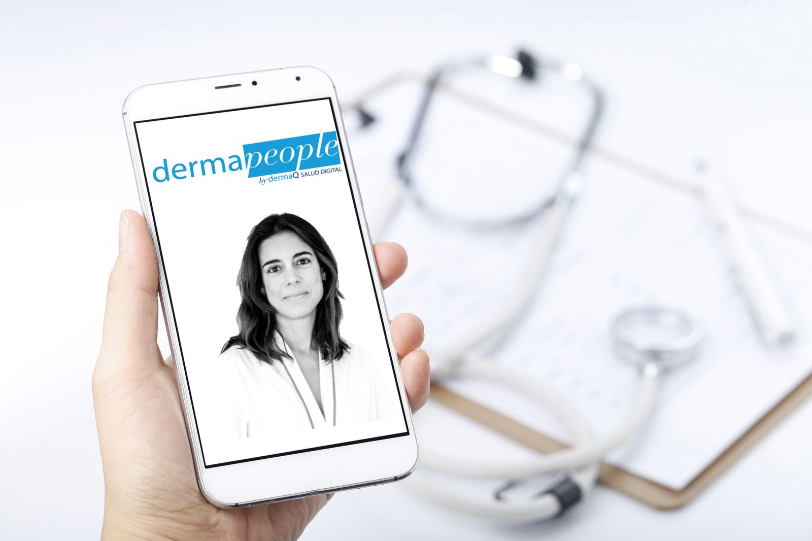 Uso de Dermapeople a través  del móvil.