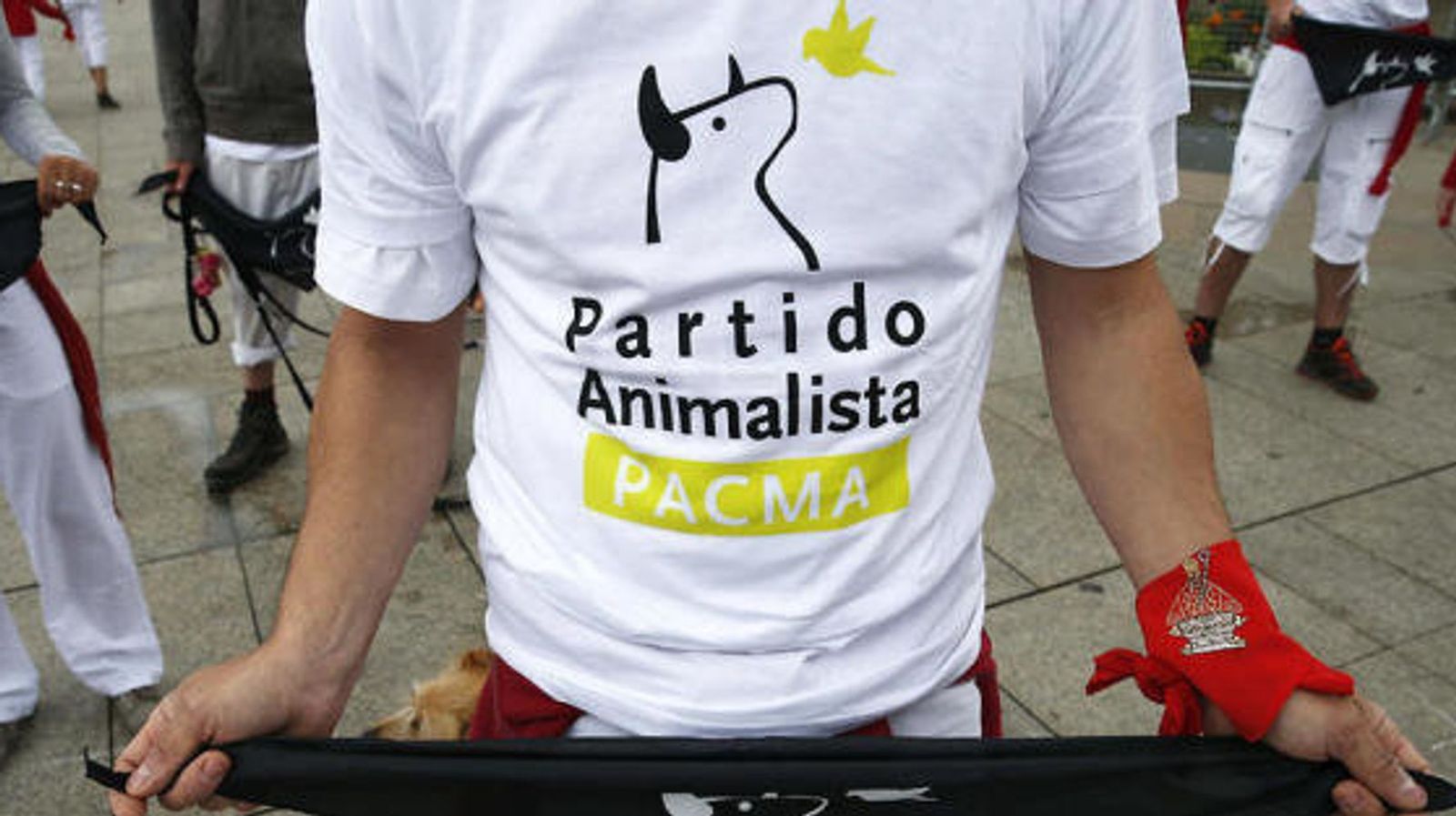 El logotipo del Pacma, en una camiseta.