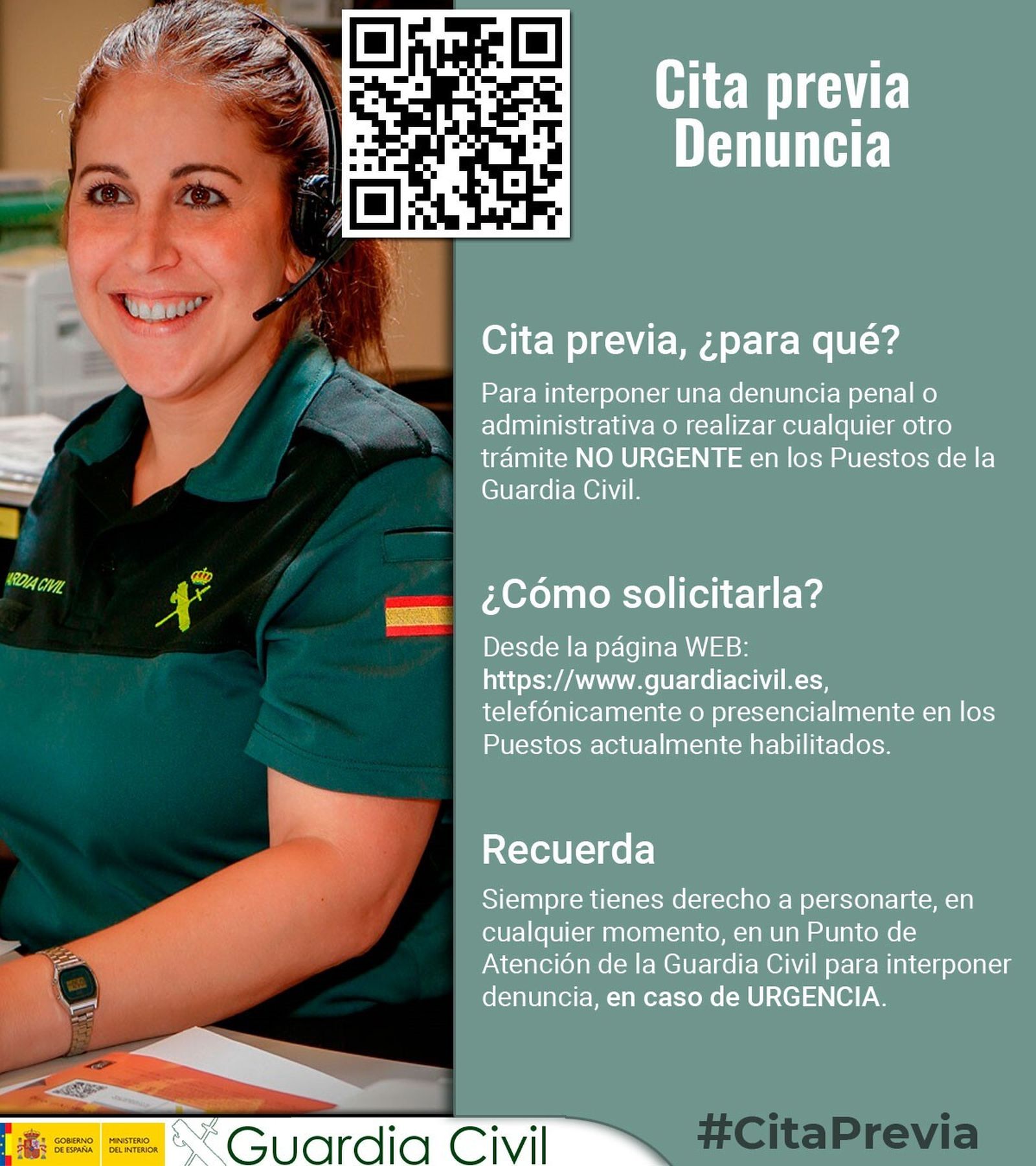 Los principales puestos de la Guardia Civil de Sevilla ya tienen cita previa