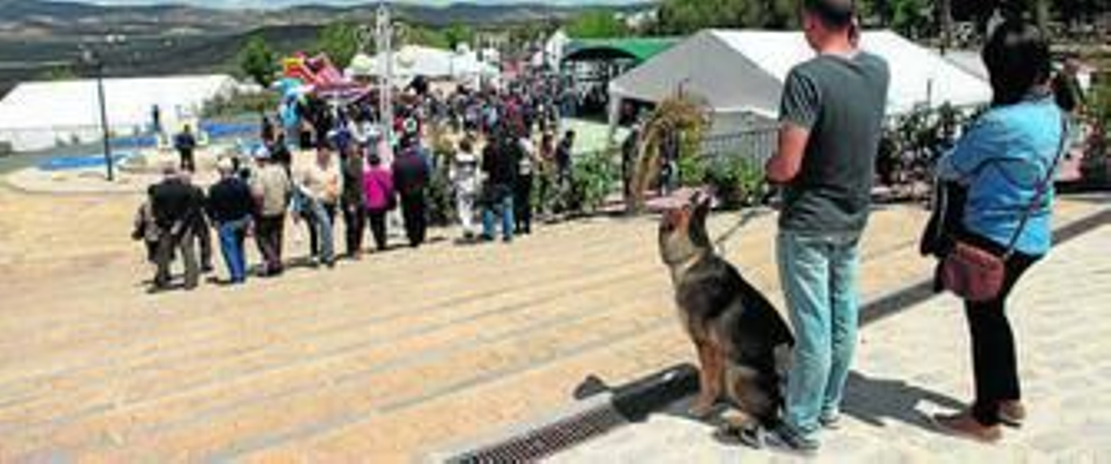 Algunos de los participantes en la feria.