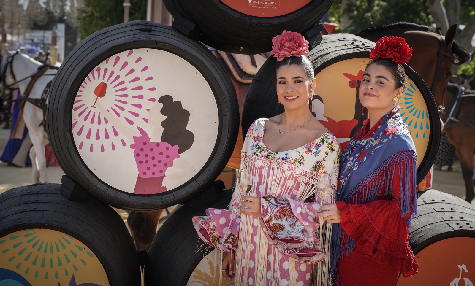 Imágenes del ambiente el domingo en la Feria de Jerez 2024