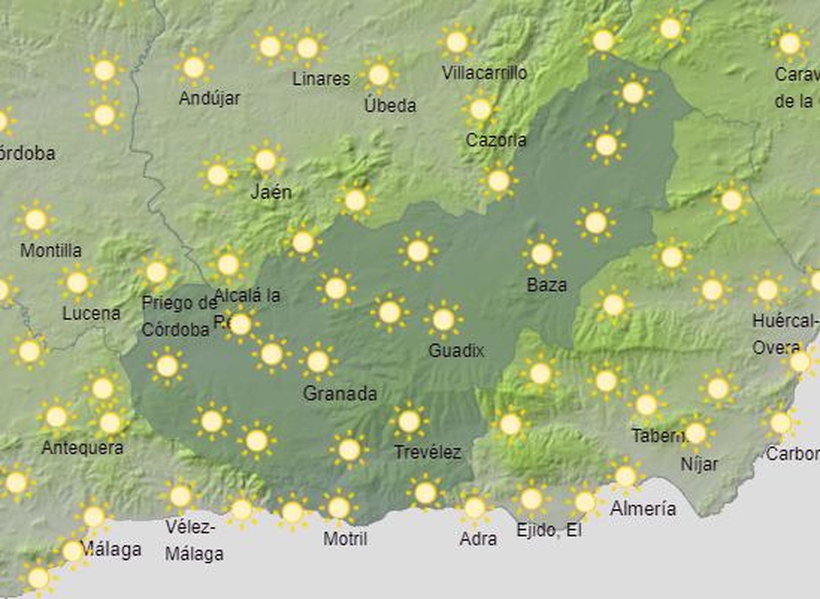 Tiempo Granada | Primer lunes de septiembre sin demasiados cambios