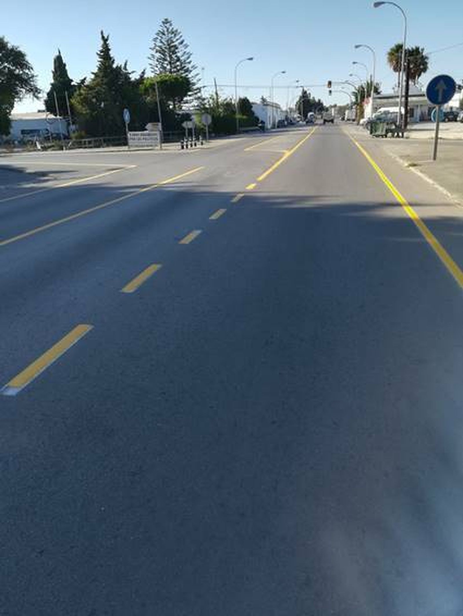 Intersección en la que se construirá la glorieta.