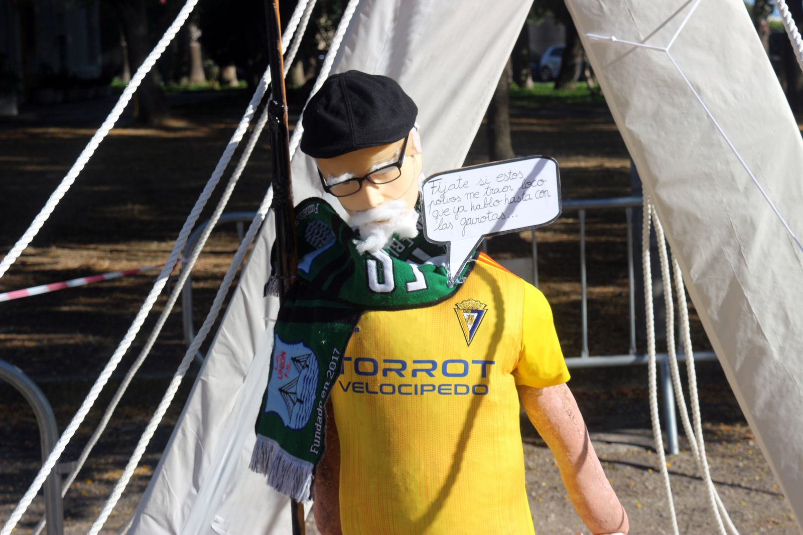 Uno de los Juanillos de la Asociación de Pensionistas y Jubilados del Río San Pedro