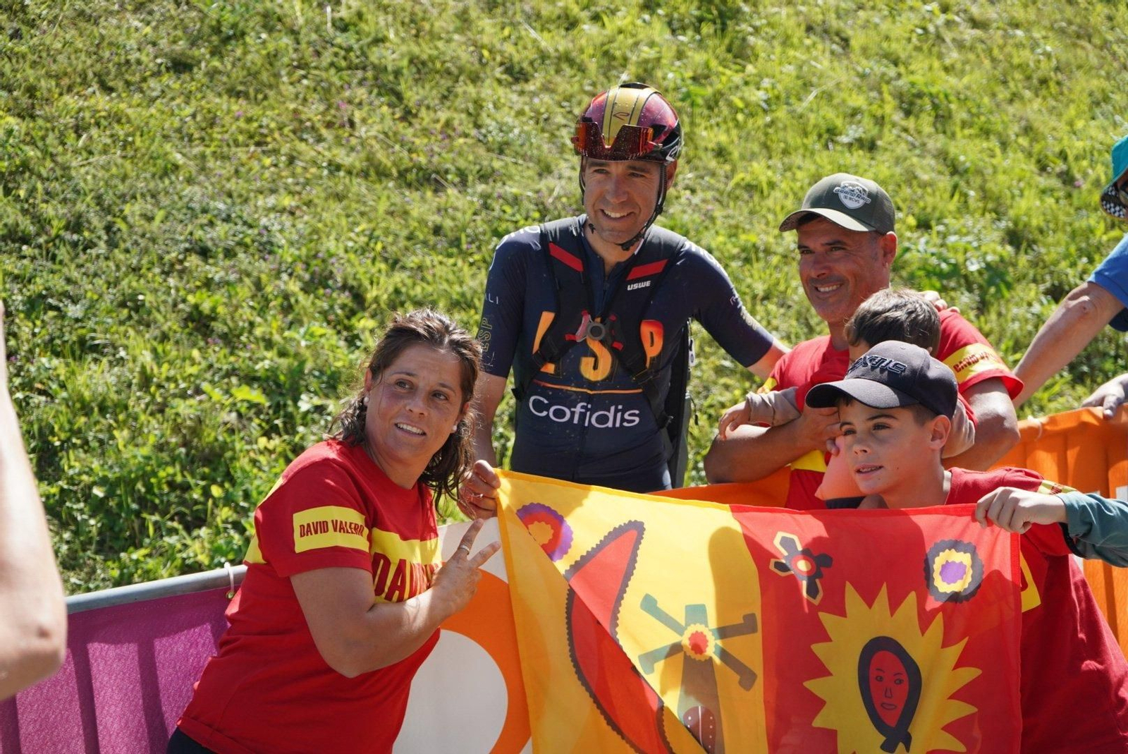 David Valero en la línea de meta.