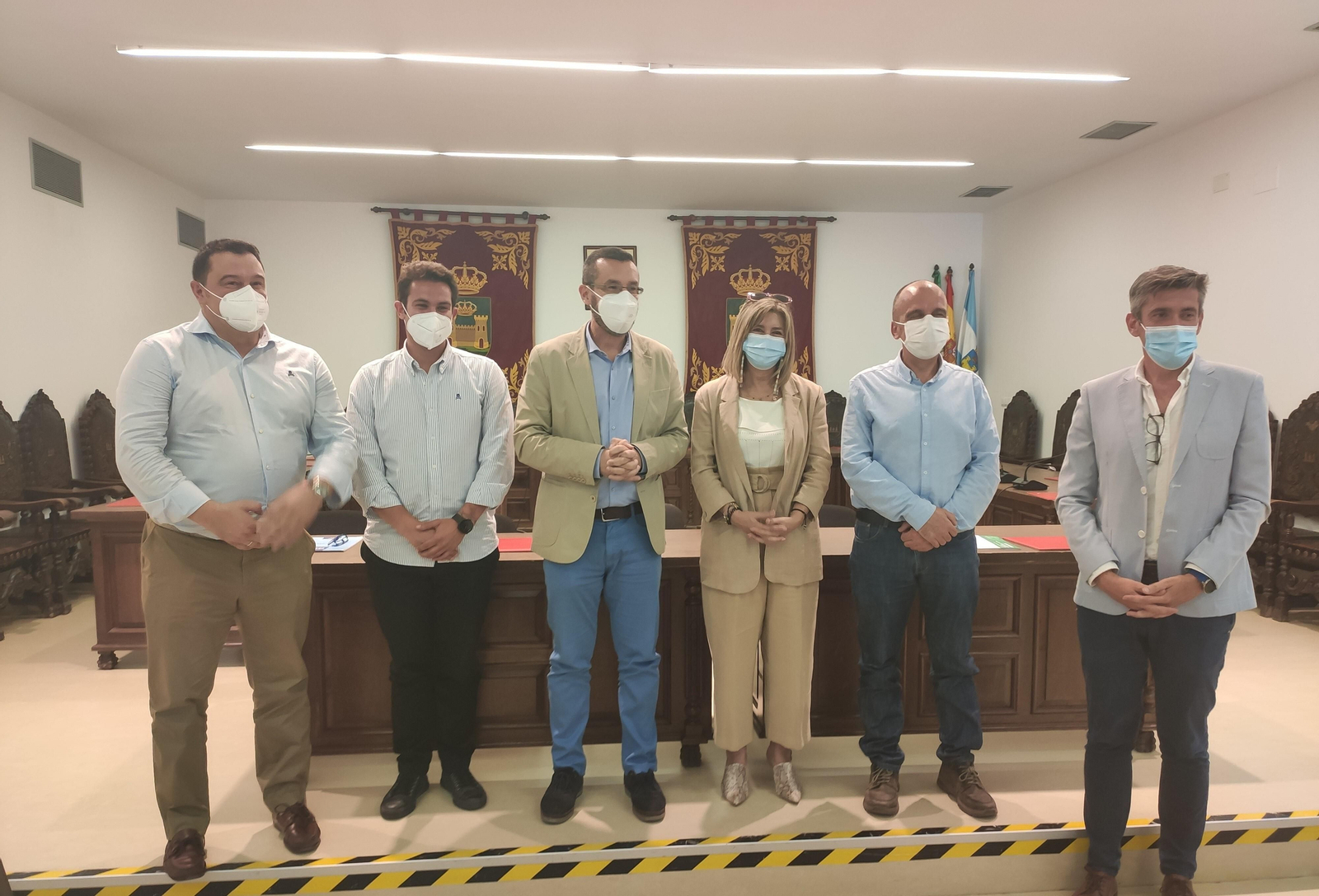 La presentación del ciclo dual, en el salón de plenos de La Línea.