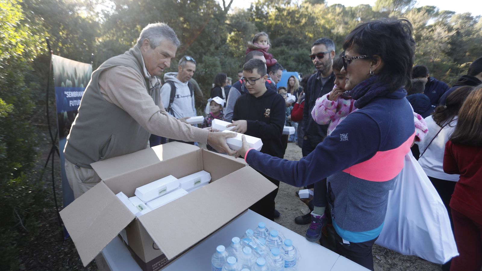 Jornada de reforestación en El Palancar por trabajadores de Acerinox, en imágenes