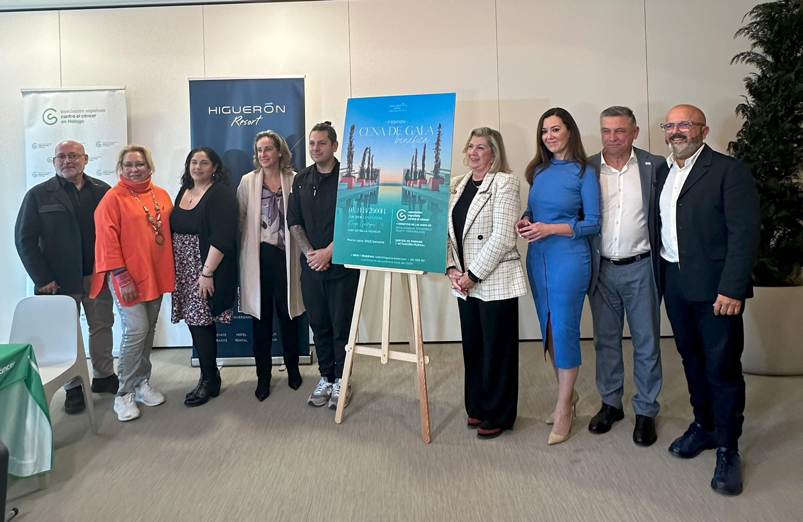 La presentación de la cena de gala.