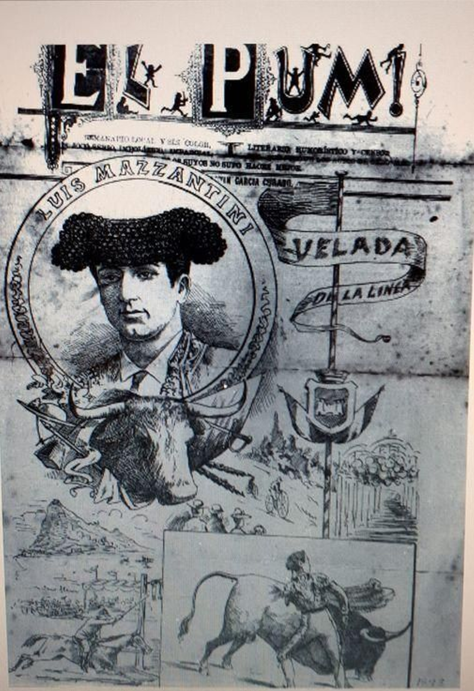 Periódico de 1892, en el que se anuncia la Velada.