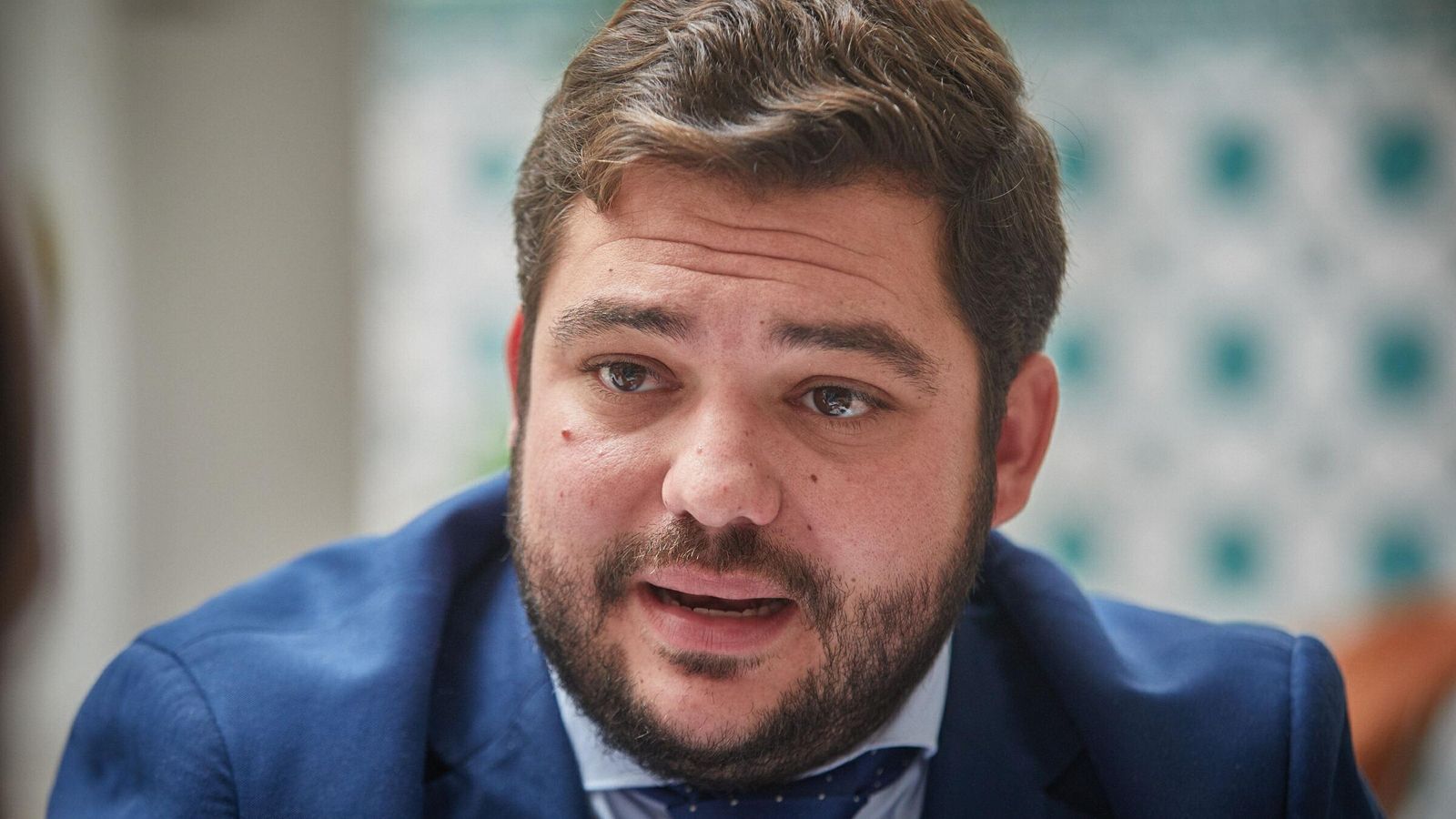 Miguel Rodríguez, durante la entrevista.