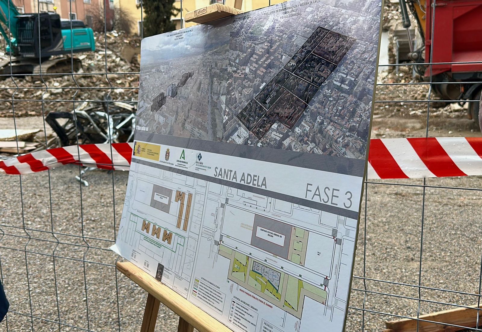 Detalle de cómo quedará la zona una vez finalicen las obras en Santa Adela