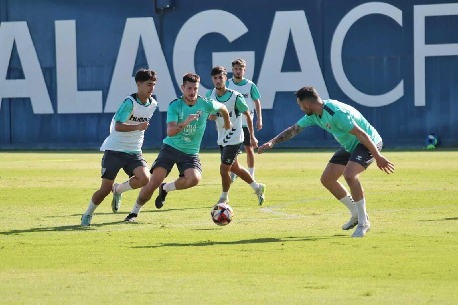 El entrenamiento del Málaga CF, en fotos