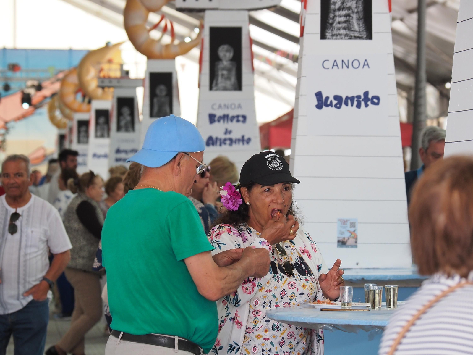 Las mejores fotografías del primer día de la Feria de la Gamba de Punta Umbría