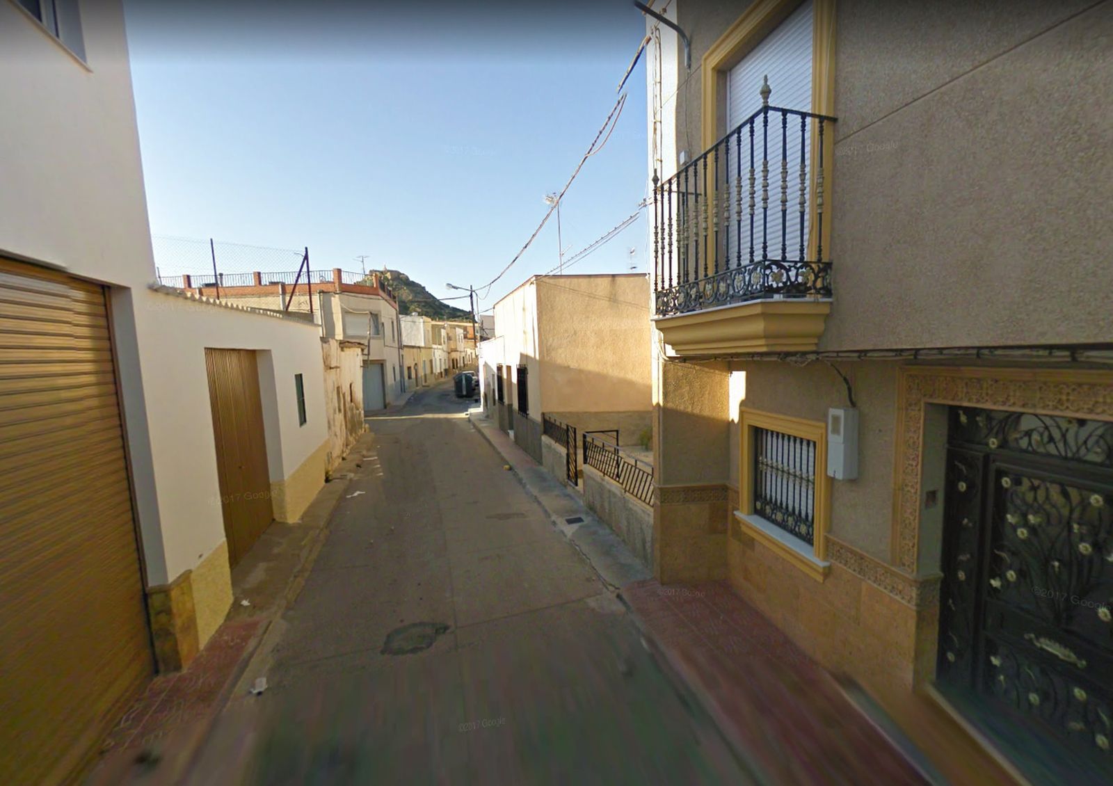 Calle Mártires, en Vera, donde se encuentra la vivienda donde ocurrió el suceso.