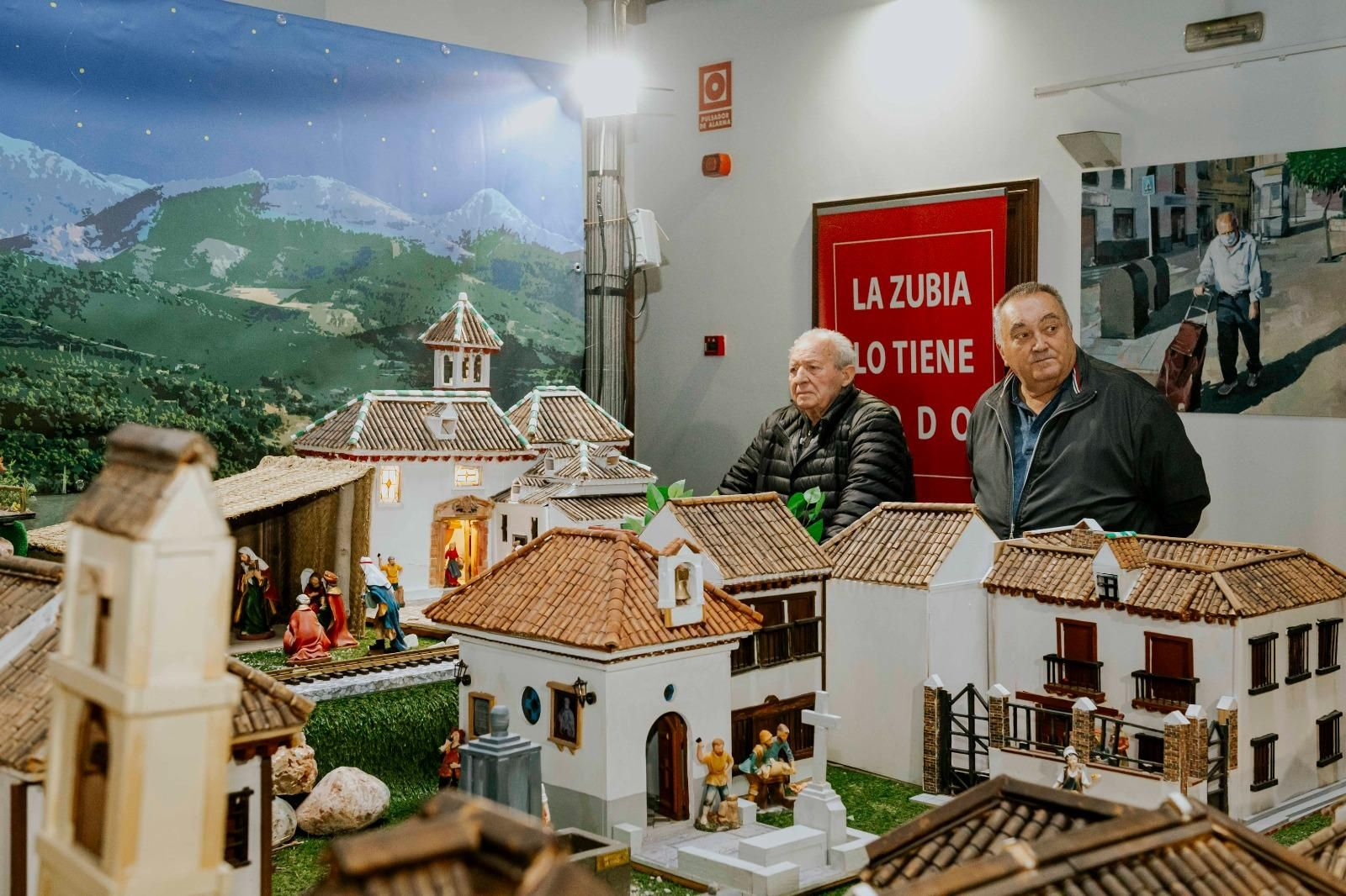 Una pequeña parte del belén de La Zubia.