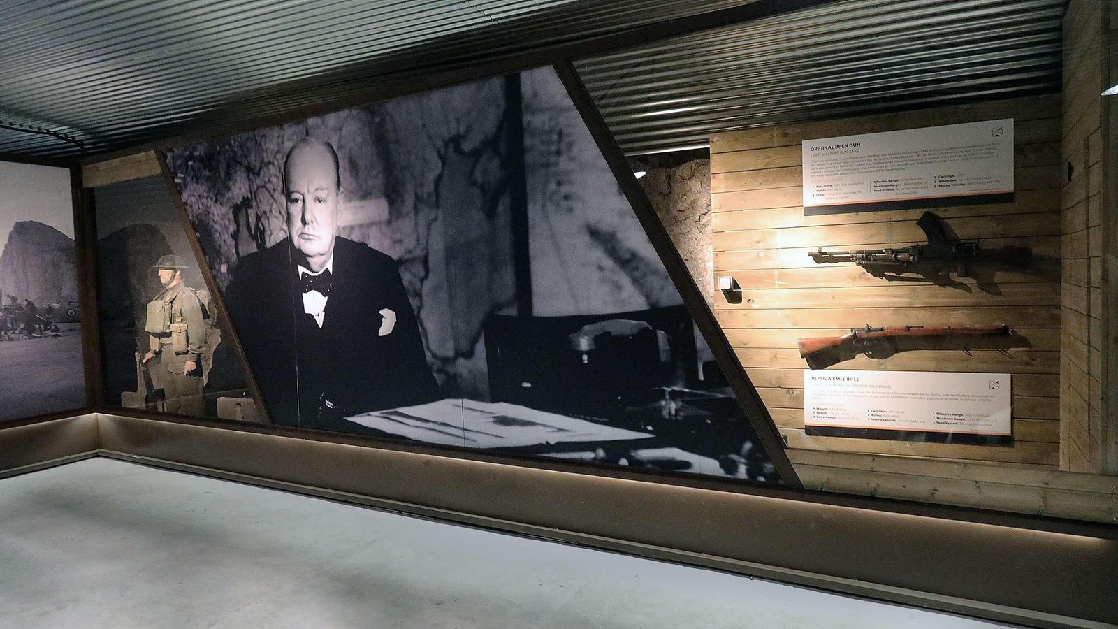 Una sección de los túneles de Gibraltar.