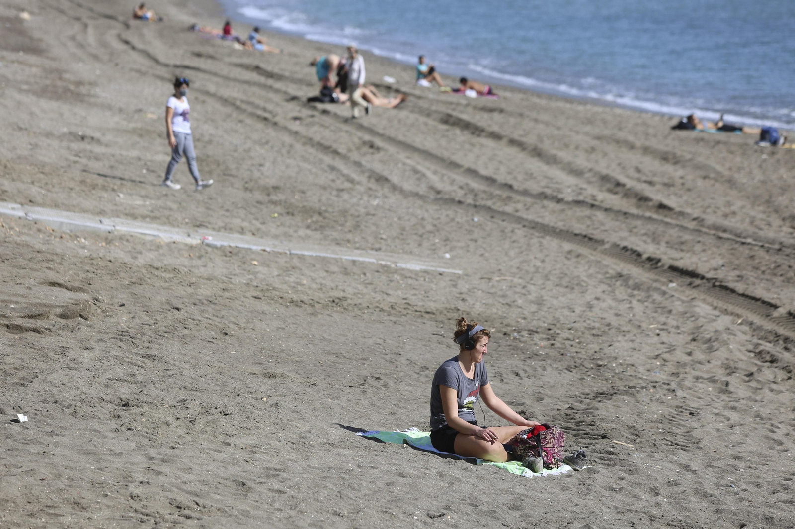 Fotos: Día de calor y playa en Málaga en pleno febrero