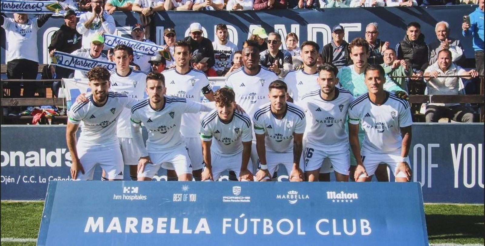 Una formación reciente del Marbella FC
