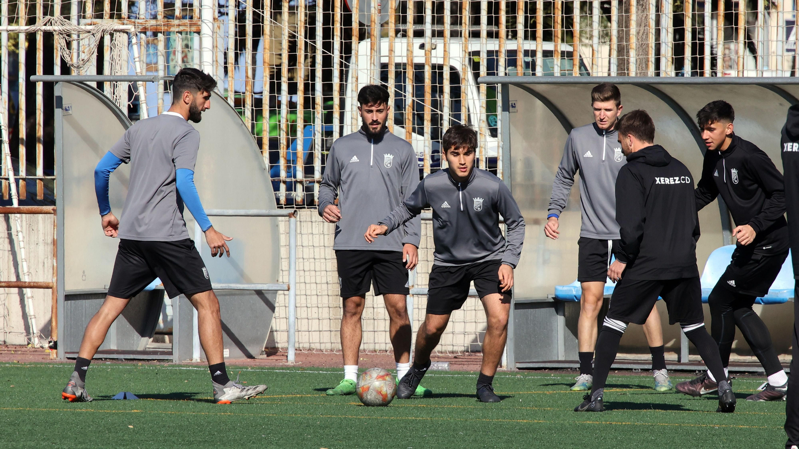 Entrenamiento de Juan Pedro 'El Pirata' con el Xerez CD