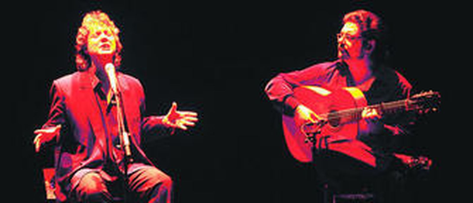 Juan Ramón Caro acompañando el cante de Mayte Martín.