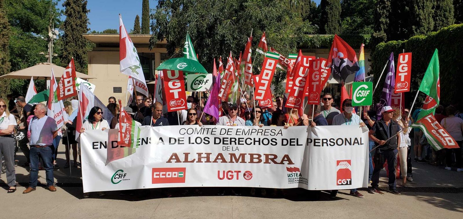 Los trabajadores de la Alhambra denuncian falta de personal y demandan que se cubran las vacantes