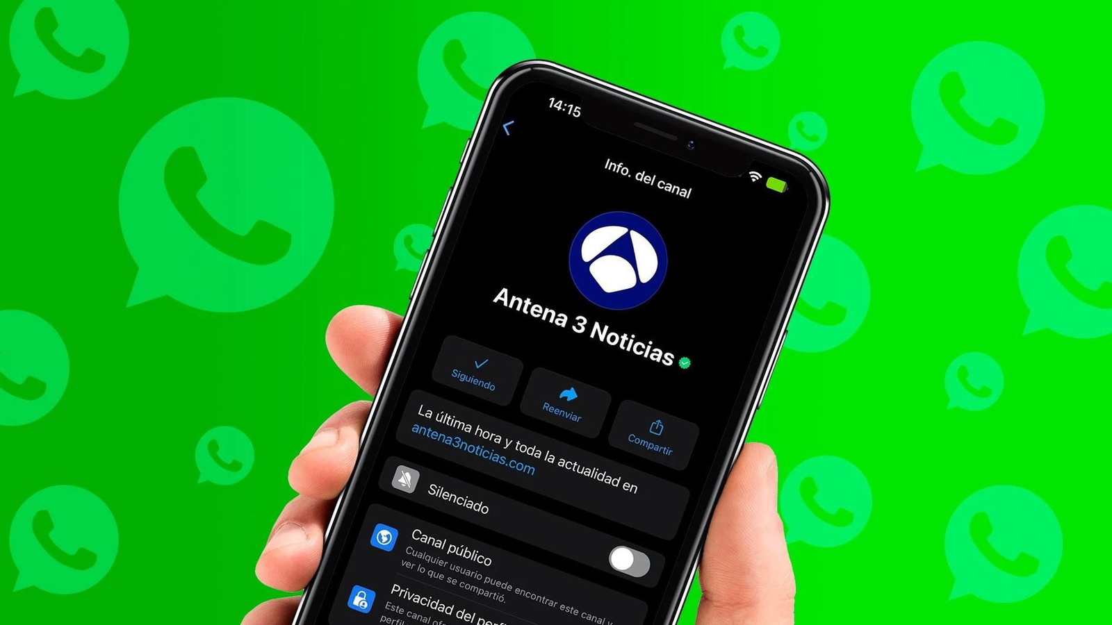 'Antena 3 Noticias' ha creado un canal de WhasApp para informar de los resultados de los sorteos de la Lotería.