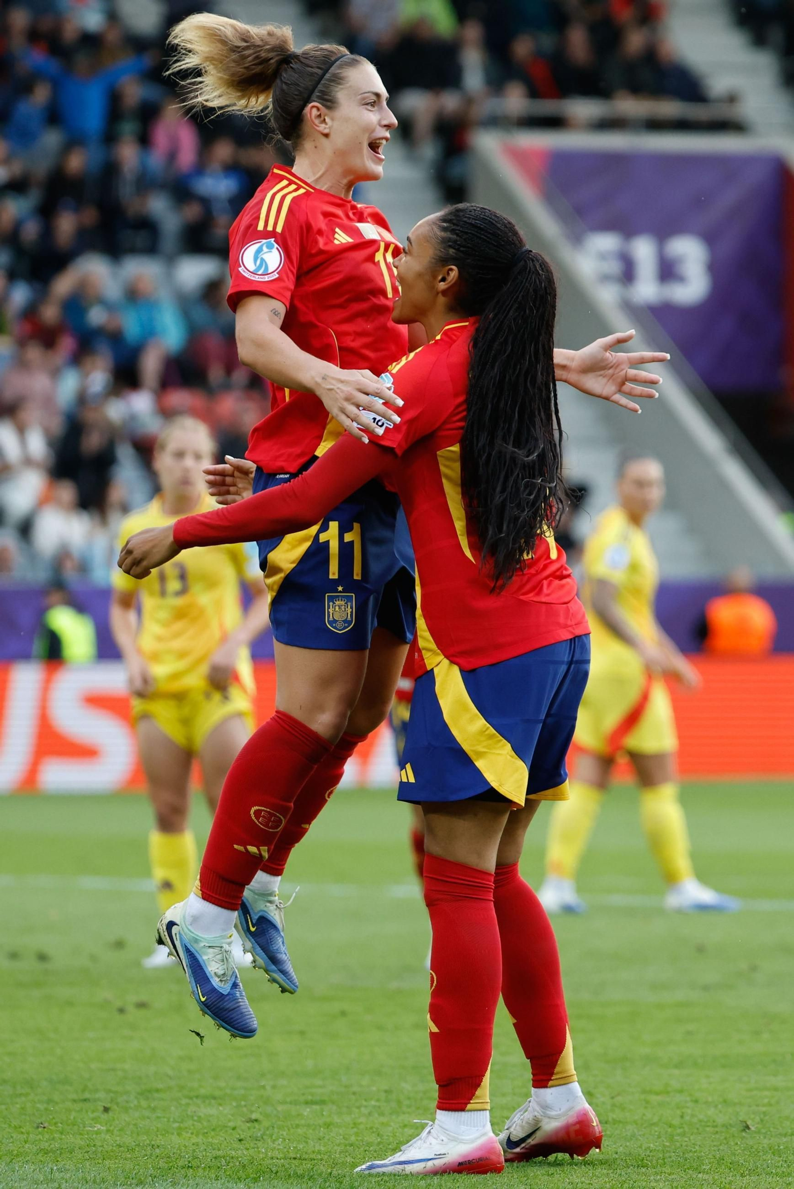 Las fotos de la goleada de España sobre Bélgica en la Eurocopa femenina
