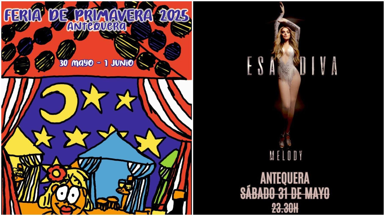 Melody encabeza el cartel de conciertos de la Feria de Primavera de Antequera.