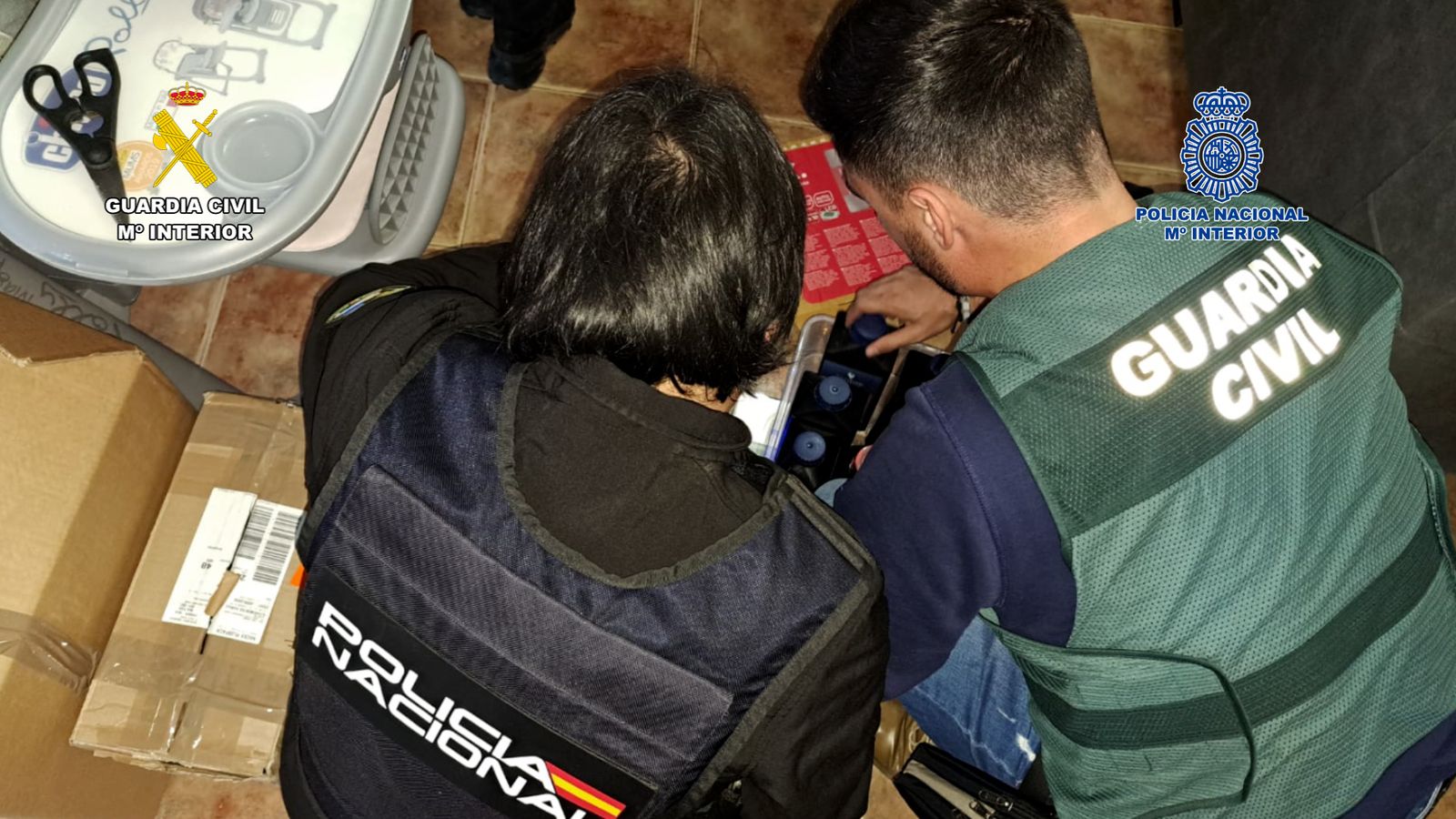 Operación conjunta de la Guardia Civil y la Policía Nacional.