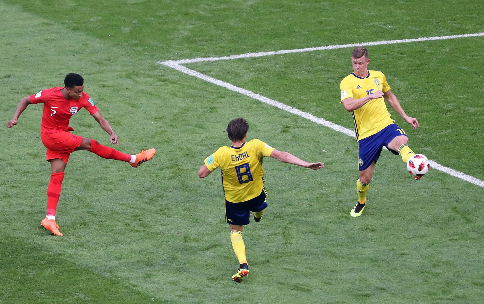 Las imágenes del Suecia-Inglaterra