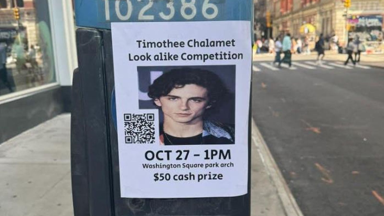 El concurso fue anunciado con folletos por Nueva York