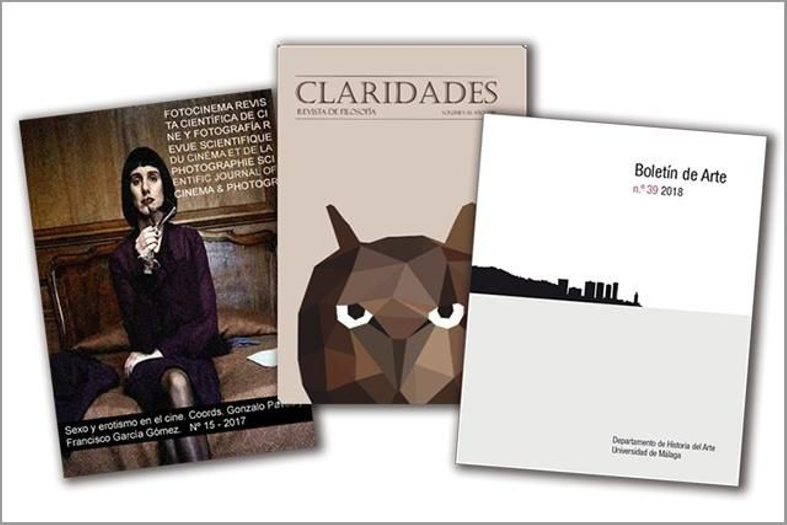 Las tres revistas de la UMA que han obtenido el sello de calidad.