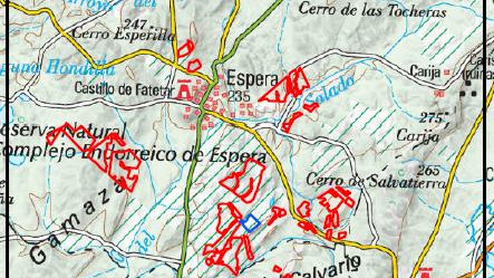 Plano facilitado por la empresa Inerco encargada del estudio medioambiental.