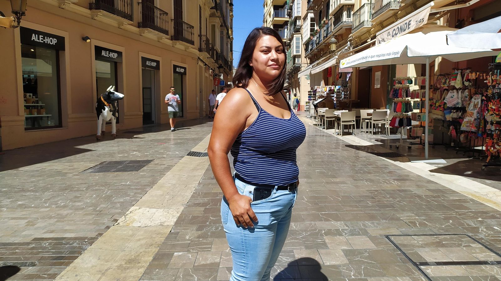 Noemí acude al mercado cada tres días a comprar fruta y verdura fresca.