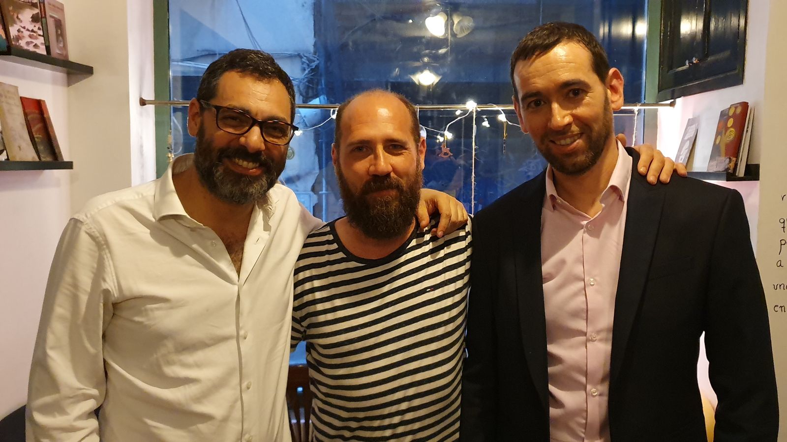 Fernando Jaén, Javier Gilabert y Gerardo Rodríguez Salas, los editores del libro.