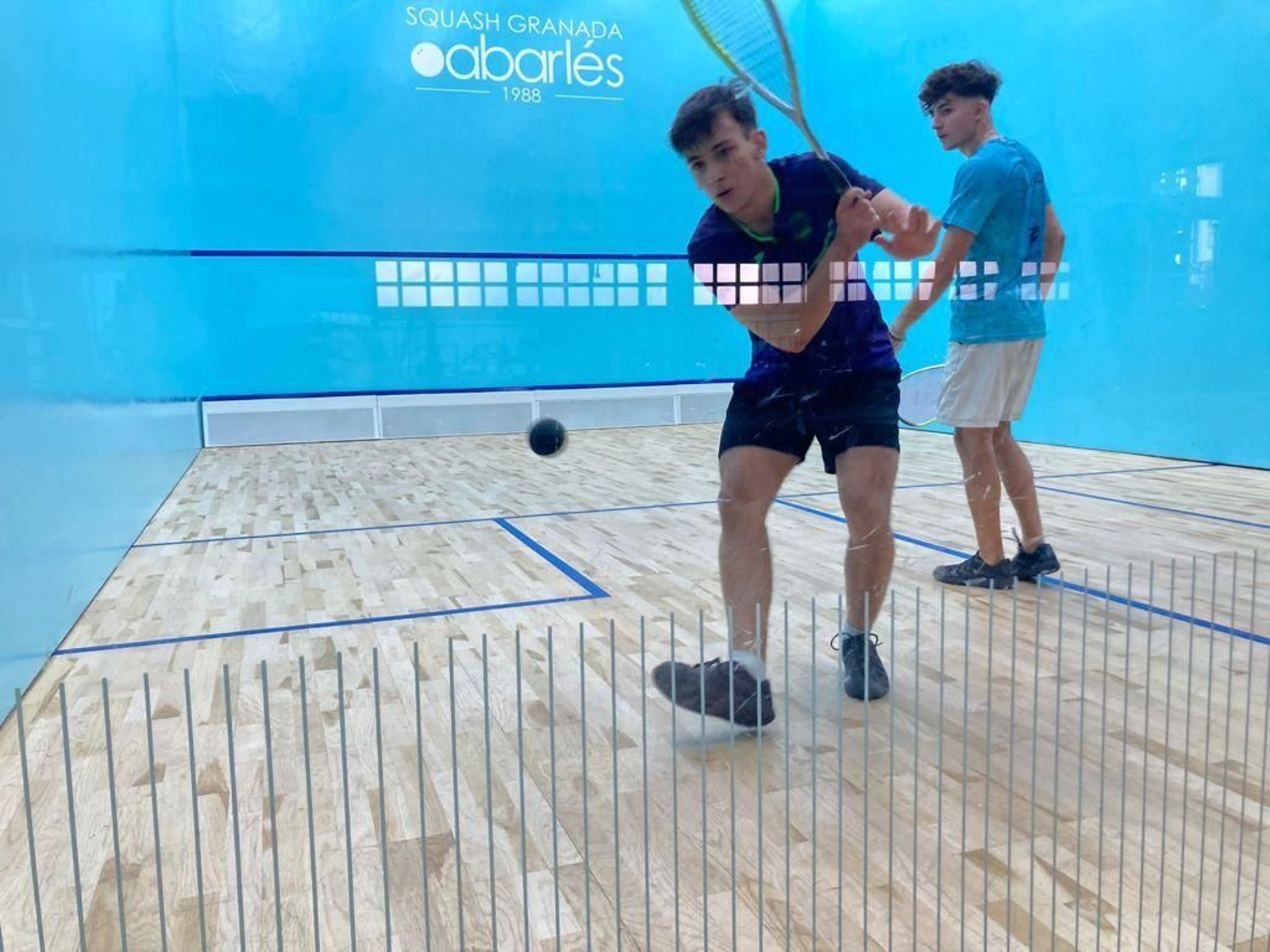 Acción de un partido en el Club Abarlés