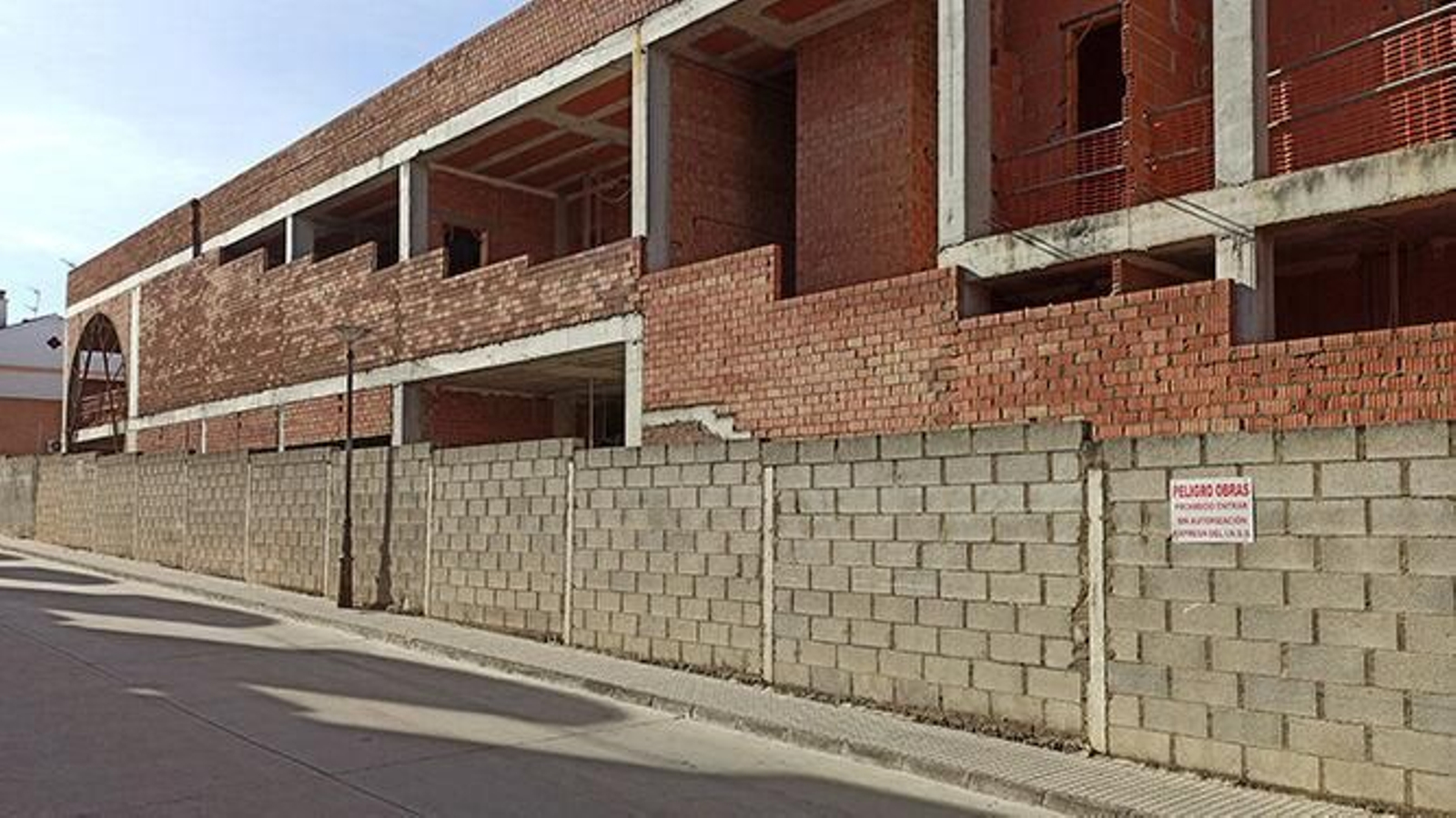 Estructura del edificio de la Seguridad Social en Lucena.