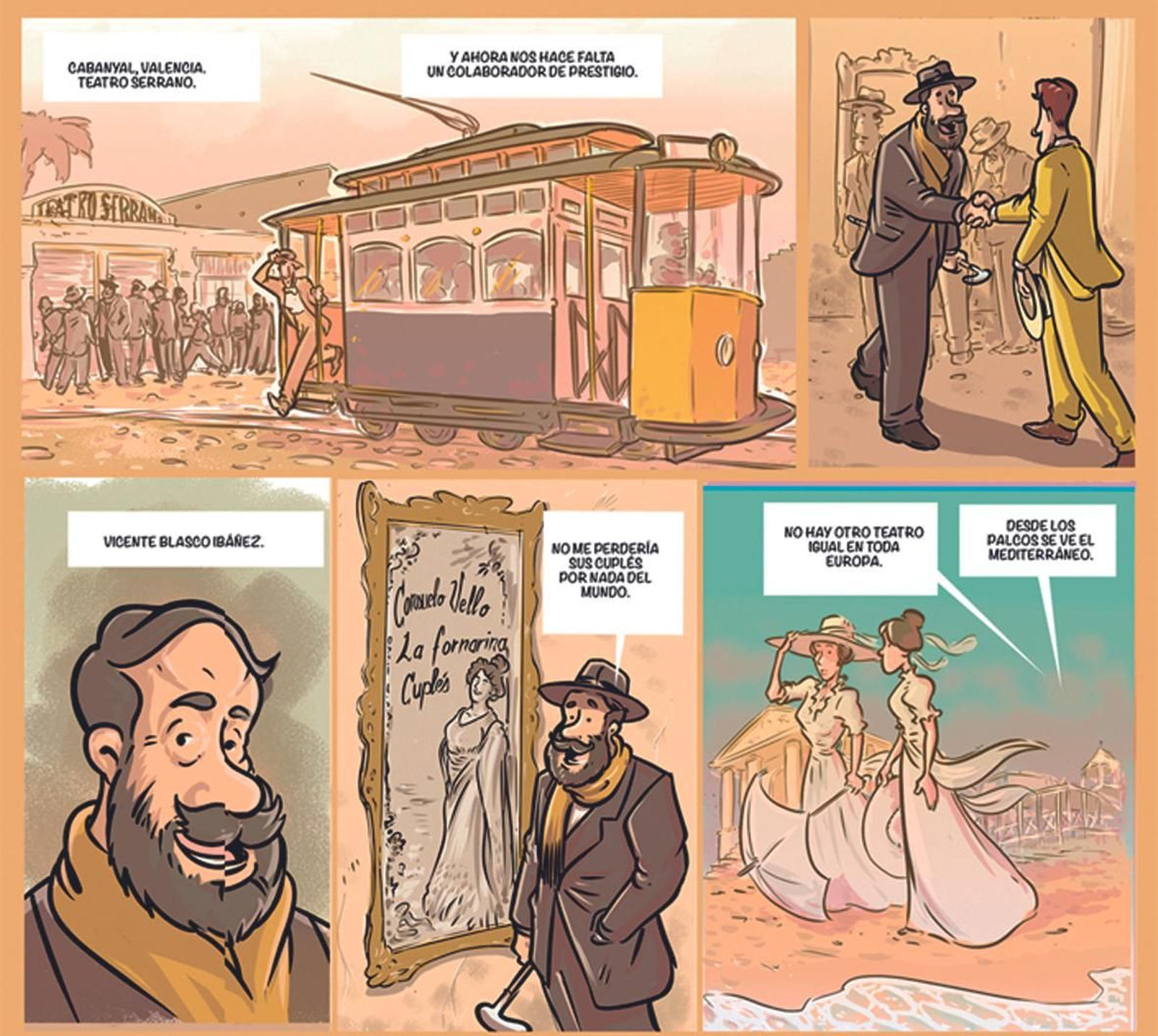 Carceller mantuvo una gran admiración por Blasco Ibáñez.